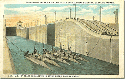 U.S. Submarines in the Locks